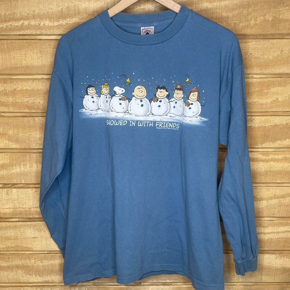 Vintage 2000s Peanuts “Snowed In With Friends” Long Sleeve T-Shirt Size: Large